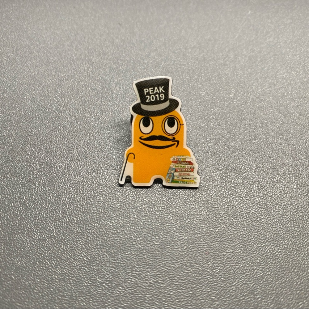 Amazon Employee Peccy Pin Peak 2019 Monopoly Board Games Collectible Mustache